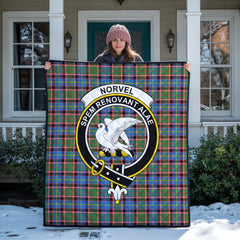 Norvel (or Norvill) Tartan Crest Quilt