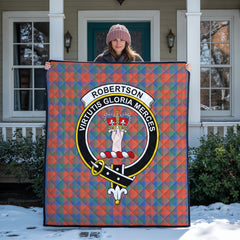 Robertson Ancient Tartan Crest Quilt