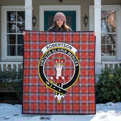 Robertson Weathered Tartan Crest Quilt