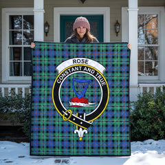 Rose Hunting Ancient Tartan Crest Quilt