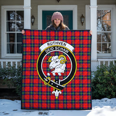Ruthven Modern Tartan Crest Quilt