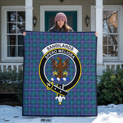 Sandilands Tartan Crest Quilt