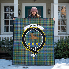 Scott Green Ancient Tartan Crest Quilt