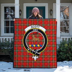 Scott Modern Tartan Crest Quilt