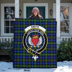 Smith Modern Tartan Crest Quilt