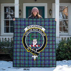 Stevenson Tartan Crest Quilt