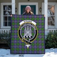 Strang (or Strange) Tartan Crest Quilt