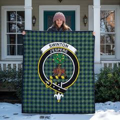 Swinton Tartan Crest Quilt