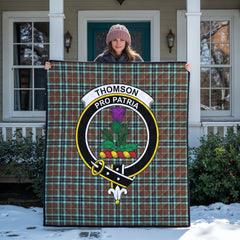 Thomson Hunting Modern Tartan Crest Quilt