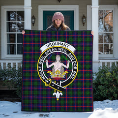 Urquhart Modern Tartan Crest Quilt