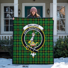 Wallace Hunting Modern Tartan Crest Quilt