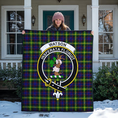 Watson Modern Tartan Crest Quilt