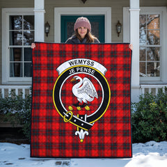 Wemyss Modern Tartan Crest Quilt
