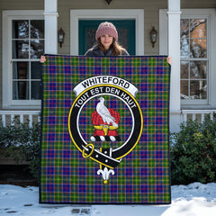Whiteford Tartan Crest Quilt