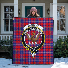 Wishart Dress Tartan Crest Quilt