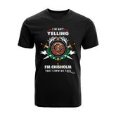 Chisholm Tartan Crest T-shirt - I'm not yelling style