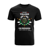 Ferguson Tartan Crest T-shirt - I'm not yelling style