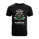 Fergusson Tartan Crest T-shirt - I'm not yelling style