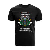 Forsyth Tartan Crest T-shirt - I'm not yelling style