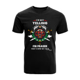Fraser of Lovat Tartan Crest T-shirt - I'm not yelling style