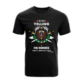 Geddes Tartan Crest T-shirt - I'm not yelling style