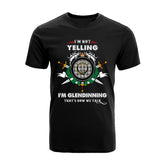 Glendinning Tartan Crest T-shirt - I'm not yelling style