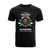 Harkness Tartan Crest T-shirt - I'm not yelling style