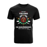 Marjoribanks Tartan Crest T-shirt - I'm not yelling style