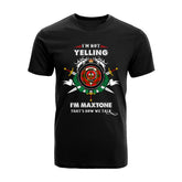 Maxtone Tartan Crest T-shirt - I'm not yelling style