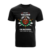 Maxwell Tartan Crest T-shirt - I'm not yelling style