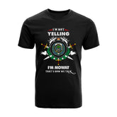 Mowat Tartan Crest T-shirt - I'm not yelling style