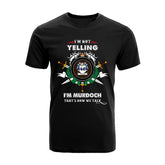 Murdoch Tartan Crest T-shirt - I'm not yelling style