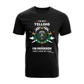 Paterson Tartan Crest T-shirt - I'm not yelling style