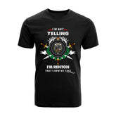 Renton Tartan Crest T-shirt - I'm not yelling style