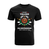 Scrymgeour Tartan Crest T-shirt - I'm not yelling style