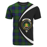 Dundas Modern Tartan Crest T-shirt - Circle Style