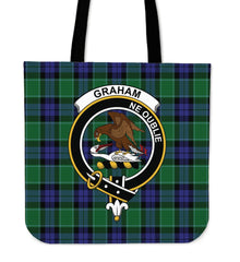 Graham of Menteith Modern Tartan Crest Tote Bag