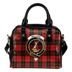 Wallace Weathered Tartan Crest Shoulder Handbags