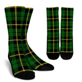 Wallace Hunting - Green Tartan Crew Socks