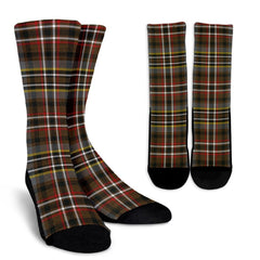 Scott Green Weathered Tartan Crew Socks