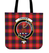 Fraser Modern Tartan Crest Tote Bag