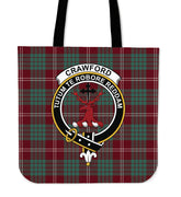 Crawford Modern Tartan Crest Tote Bag