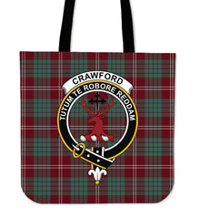 Crawford Modern Tartan Crest Tote Bag