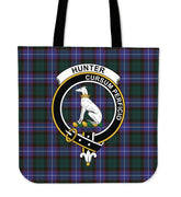 Hunter Family Tartan Crest Tote Bag