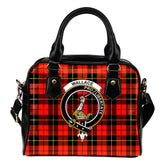 Wallace Hunting - Red Tartan Crest Shoulder Handbags