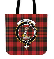 Wallace Weathered Tartan Crest Tote Bag