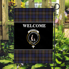 Fletcher Tartan Crest Black Garden Flag