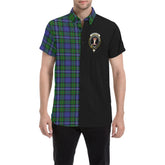 Robertson Hunting Modern Family Tartan Crest Men Shirt - Half Style