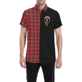Robertson Modern Family Tartan Crest Men Shirt - Half Style