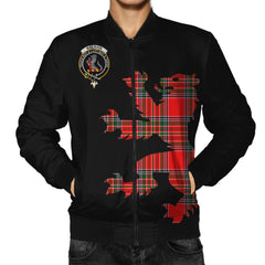MacBain Tartan Bomber Jacket Lion & Thistle